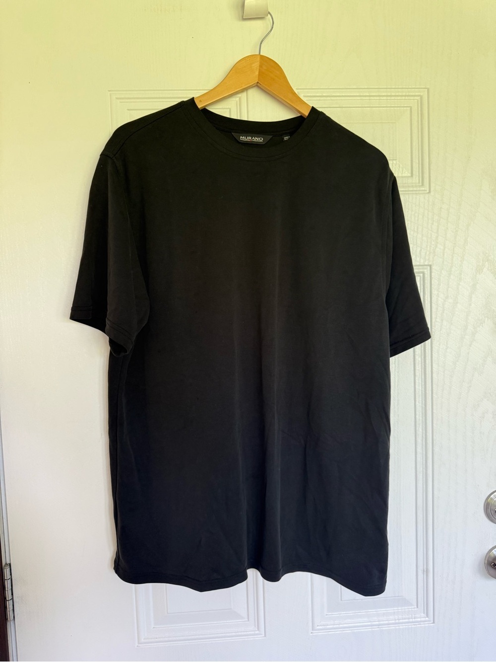 2 for $20 sale: Murano black mid weight liquid luxury t-shirt - L